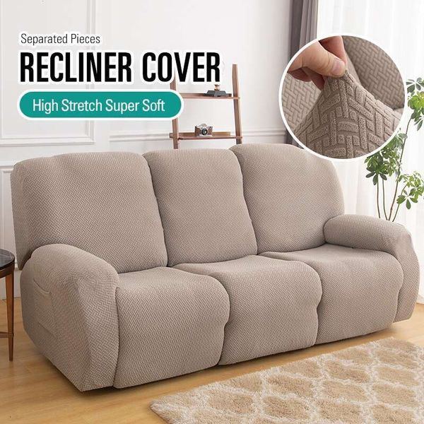 Recer Sofa Covers For Living Room Elastic Armchair Couches Cover Anti-Dust Non-Slip Lazy Boy Relax Stretch Slipcover