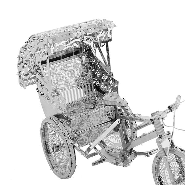 jinrikisha 3D Metal Puzzle DIY Model Building Kit Adt Toys Birthday GiftT250118