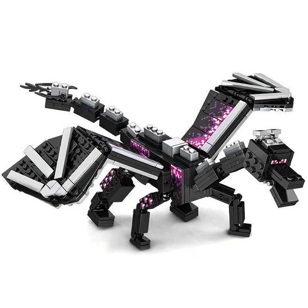 246pcs Black Pixel Dragon Movie Model Building Blocks Halloween Gifts Christmas Gifts Birthday GiftsC250121