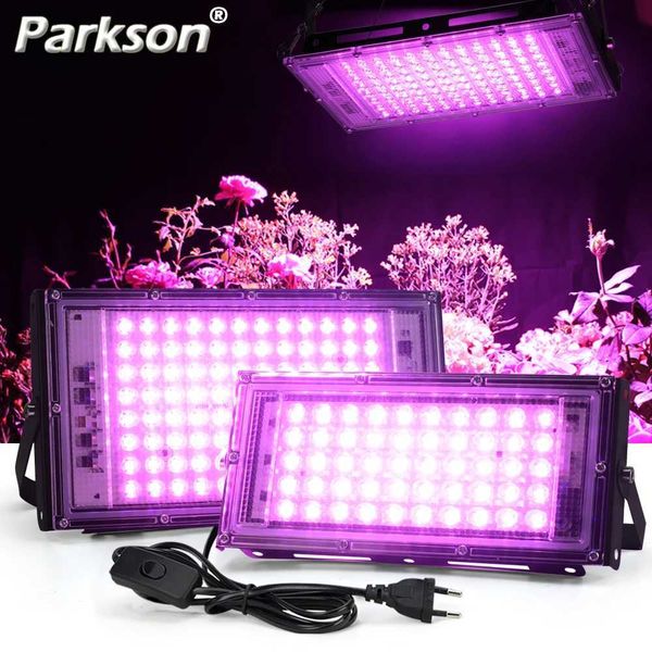 Full Spectrum LED Grow Light PhytoLamp For Plants Tent Flower Seeding 50W AC 220V Range Lamp Outdoor Floodlight Grow Phyto Box Y240816