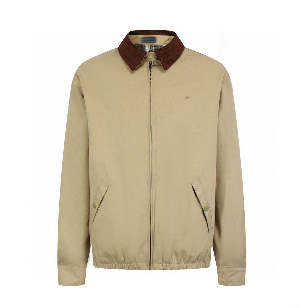 mens jacket polo jackets horsees embroidery old money style stand collar cleanfit coat