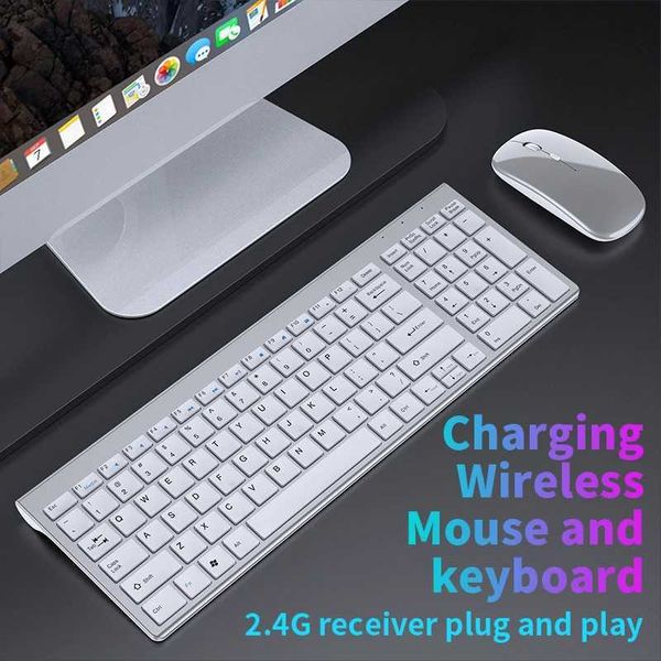 Keyboards Bluetooth 50 and 24G wireless keyboard and mouse combination mini multimedia keyboard and mouse kit suitable for laptops TVs iPads