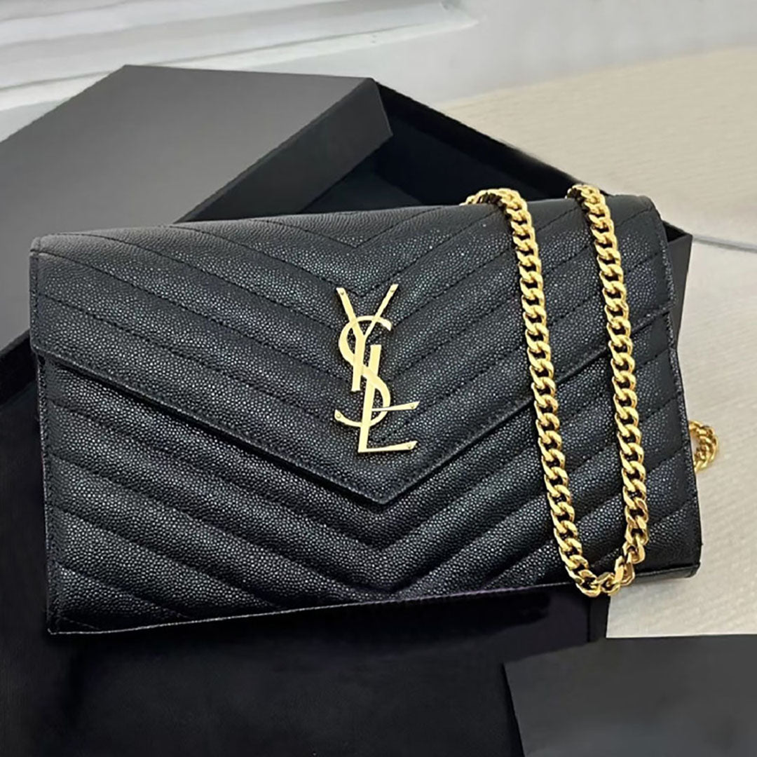 Designer Bag Shoulder Bag Womens Luxury High Quality Black Classics Caviar bag Gold Silver Chain Bag Crossbody Bag Handbag Women Mini Black leather