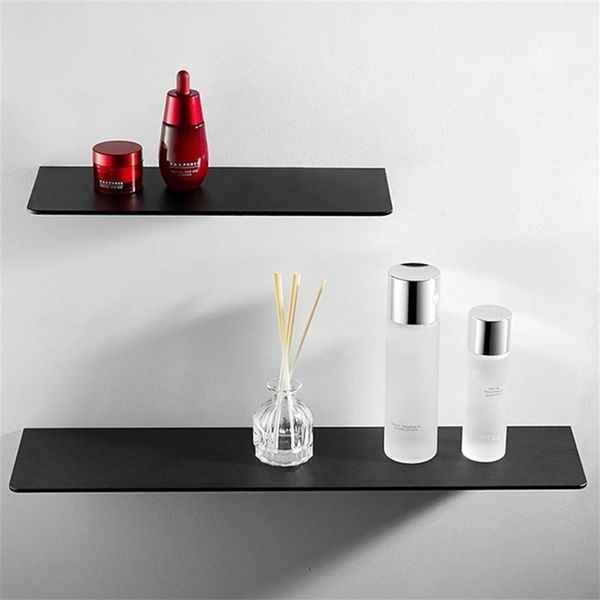 Bathroom Shelves Storage Rack 3050cm Modern Matt Kitchen Wall Shelf Home Accessories 221007