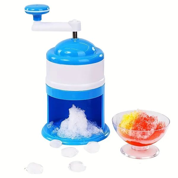 Herobaby Hand Crank Ice Crusher, Ice Crusher Shaver For Making Drinks For Fast Coarse, Shaved Or Fine Chips Snow Cones Or Smoothie Mini Port
