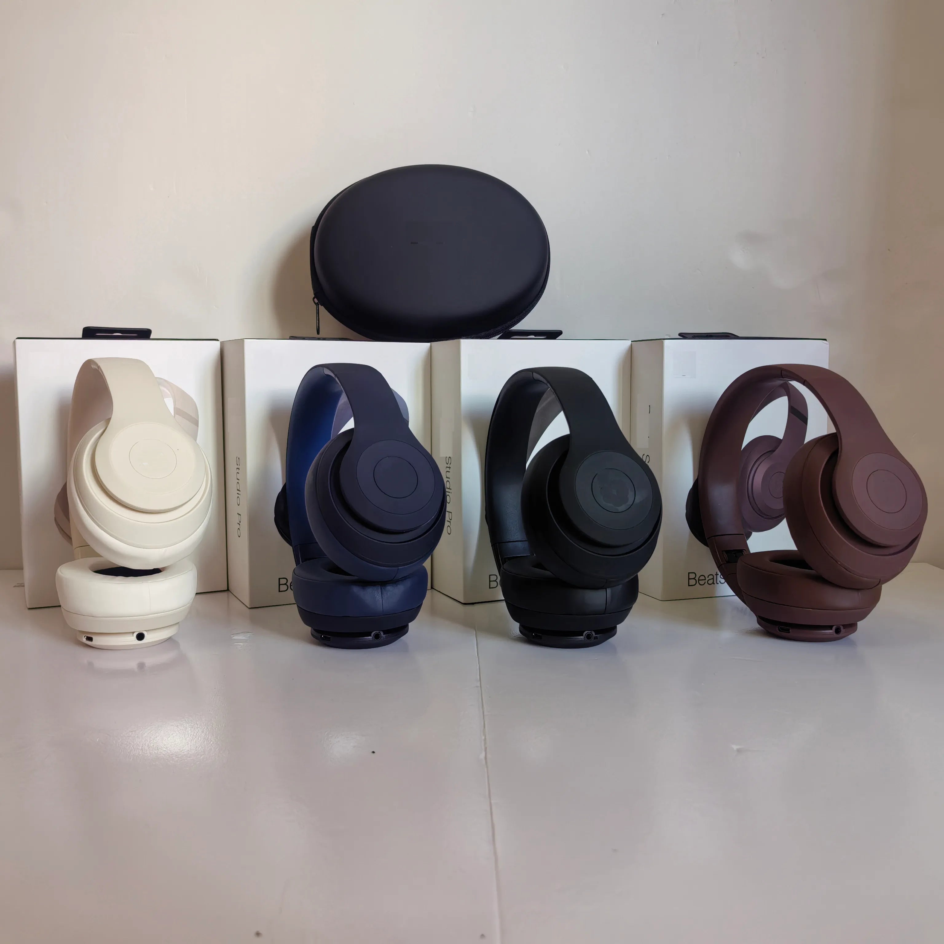 Stereo Wireless Bluetooth Studio Pro Headphones with Dual Mode Playback