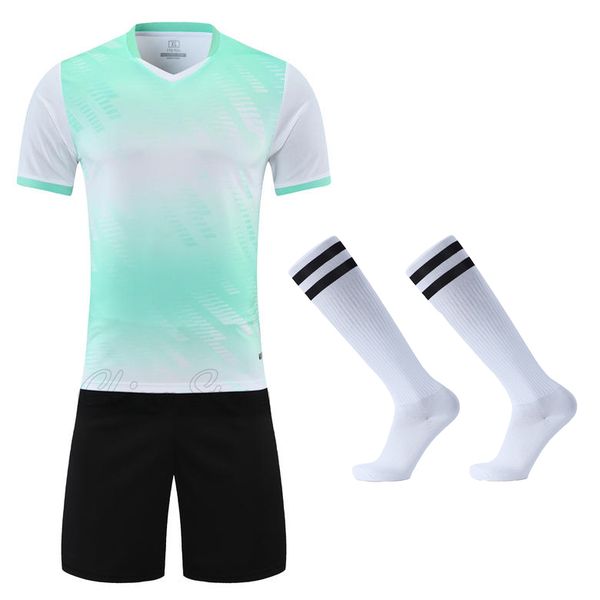 Men Soccer Jerseys Sets 2022 Boys Girls Football Shirts Sportswear Youth Kids Football Training Uniforms Tracksuits with Socks