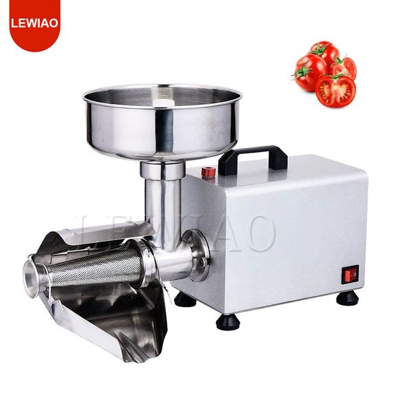 220V Stainless Steel Electric Tomato Strainer Milling Mango Jam Press Machine Tomato Juicer Sauce Extractor Maker