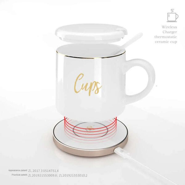 Wireless Charging Smart Warm Portable Coffee Heater Warmer Constant Temperature Cup Heating Mugs Coaster Er Er