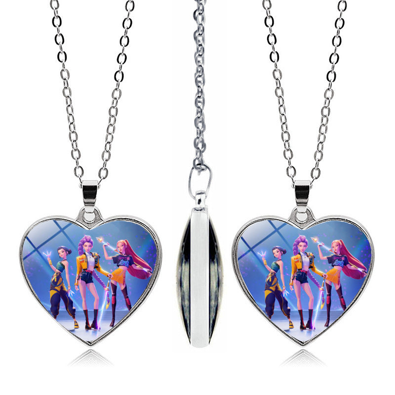 Halloween dark necklace horror scary gothic game necklace movie character science fiction animal necklaces Anime necklace J1