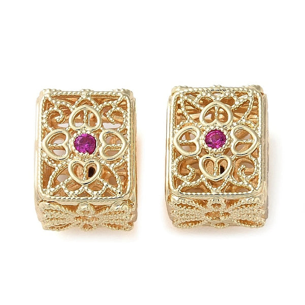 Rack placage laiton avec des perles de zircone cubique