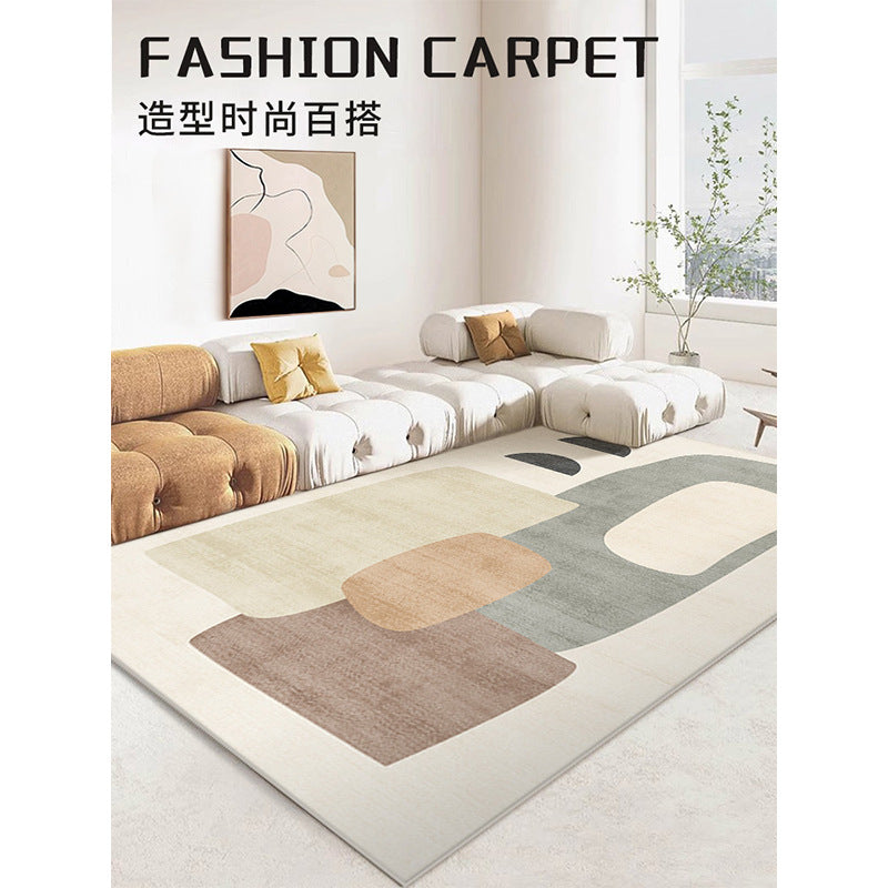 Non maintenance living room, home carpet, light luxury, high-end feeling, sofa, coffee table, no washing, erasable, bedroom floor mat