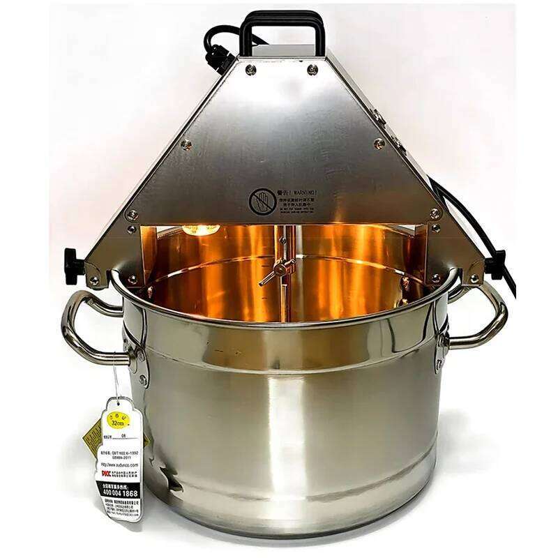 Stirrer Pot 10L Stir-fry Food Jam Sauce Mixing Wok 220V Automatic Stir Fry hine