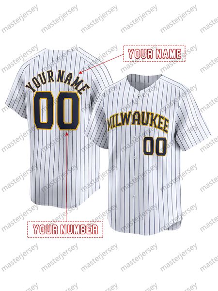 Men-Women-Youth Baseball Jerseys CONTRERAS YELICH CAIN Chourio Yount Frelick Stitched Custom Jersey