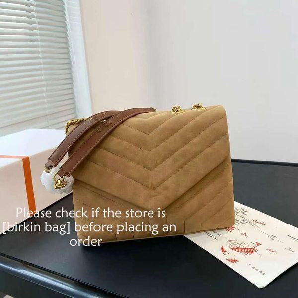 10A Mirrored Quality Women Tote Fashion Designer bag Purses LOULOU PUFFER CHAIN Handbag Brand Classic Flip matte Leather Shoulder Bags Cross