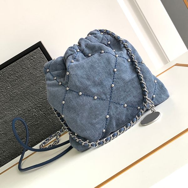 Denim Mini Handbag Mirror Quality Crossbody Bag Luxury Chain Bag Designer Bag Handbag High Quality With BOX 24C22B