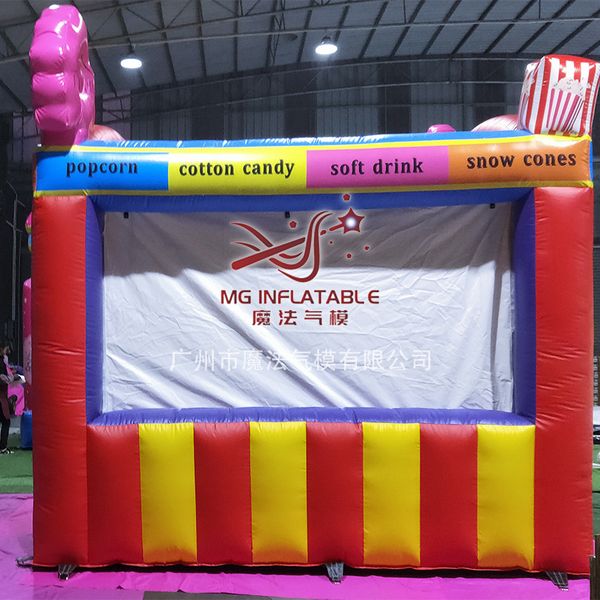 wholesale Personalized lemonade booth inflatable lemon drinking sale drink concession kiosk vendor tent for USA