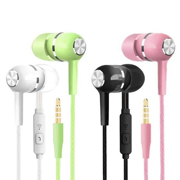 2024 New 3.5mm Wired In-earSuper Bass Crack Colorful Headset Earbud with Microphone Hands Free Sport Earphone For Android iPhone Z241011