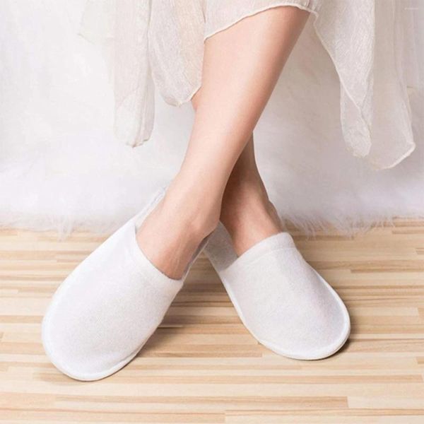 Towelling Disposable El White Travel Slippers Closed Toe Spa Shoes Bathroom Sets Washroom Shower Bath Accessories Indoor 655 5