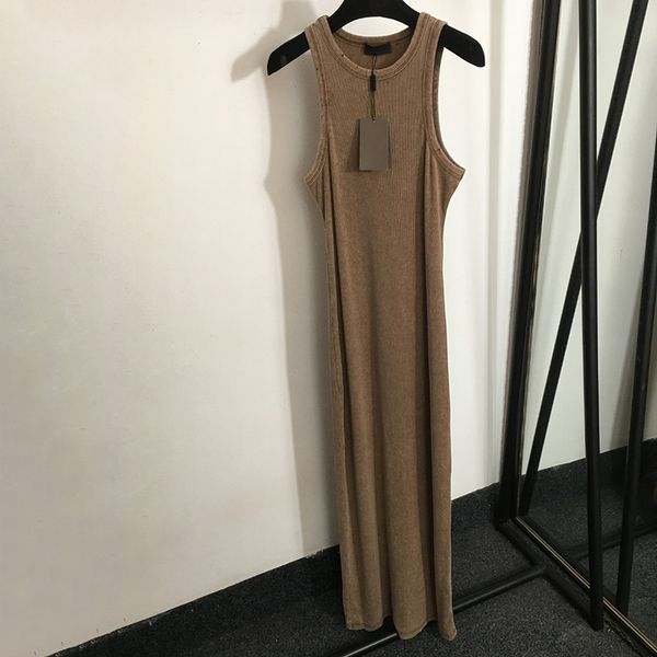 Retro Vest Dresses Women Plus Size Long Skirts Summer Sleeveless Beach Dress Casual Soft Touch Dress Clothing