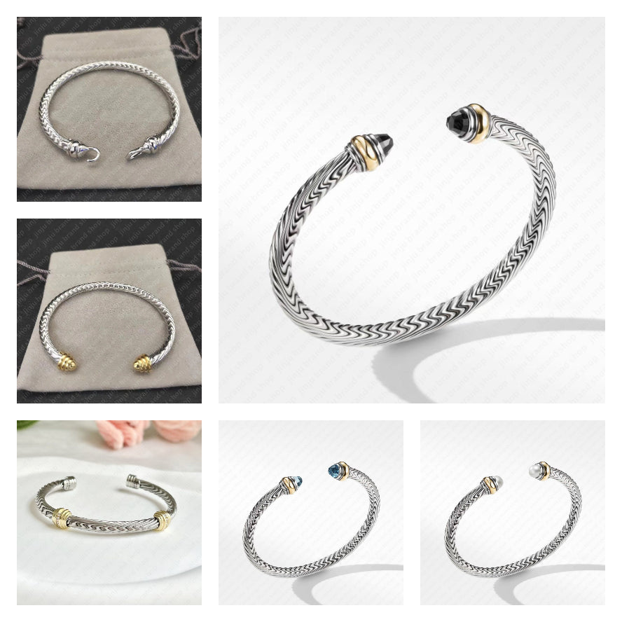 designer bracelet jewellery designer for women silver bracelet Copper Twisted cuff bangle Cowboy jewlery men bracelet designer 18k gold bangle bracl
