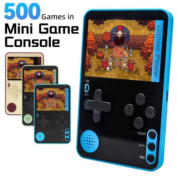 K10 Thin Handheld Game Console 2.4-inch 500 Classic Games Children Adult Super Retro Game Console Portable Game Console X241121