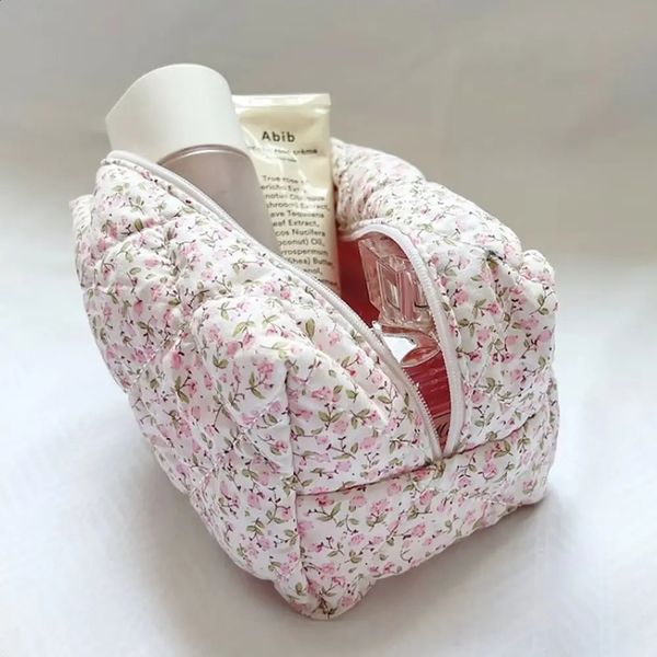 Bolsa de maquiagem para mulheres Organizador da caixa coreana Printing Womens Travel Beauty W240822