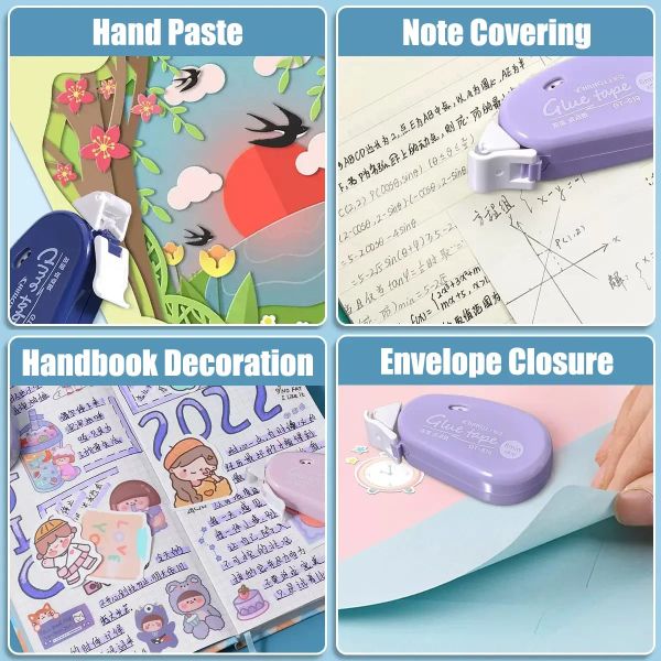 6m*6mm Double Sided Adhesive Dots Glue Tape Handbook DIY Scrapbooking Collage Photo Album Roller Tape School Stationery Supplies