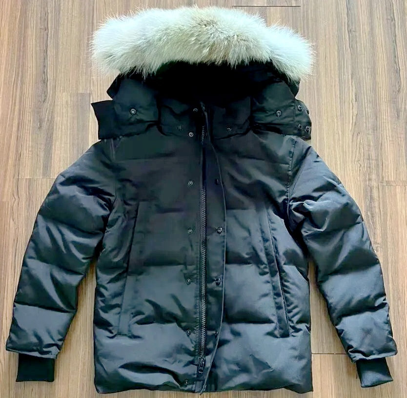 Down Jacket Gooses Coats winter jacket men Parka Homme Warm Outerwear Wolf Fur Hooded Fourrure Manteau Jacket Coat Hiver Doudoune Label designer jac