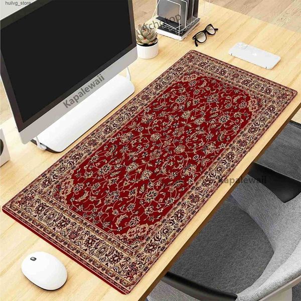 Wrist Rests Persian Carpet Mysterious Retro Pad Pc Gamer Mousepad Mouse Gaming Speed Keyboard Pads Office Rubber Desk Mat J241204