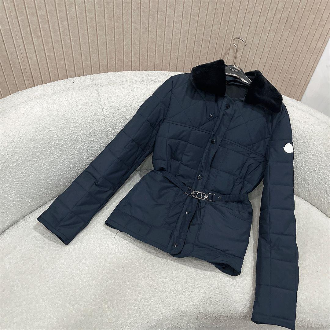 Quilted Coats Cotton-padded Womens Jackets Outerwear Quilted Jacket Padded Coat Cotton Clothes Fur Collar Lapel Fashion Tuck Waist Winter