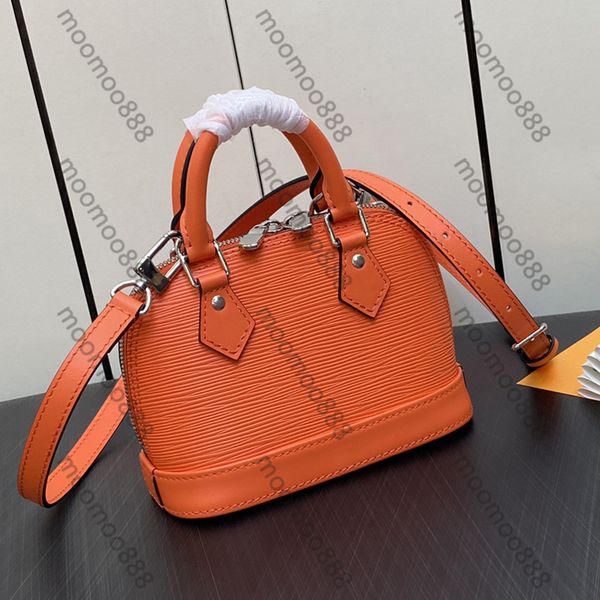 12A All-New Mirror Quality Designer 18cm Classic Shell Bags Nano Womens Leather Purse Luxurys Handle Handbags Crossbody Shoulder Strap Bag W
