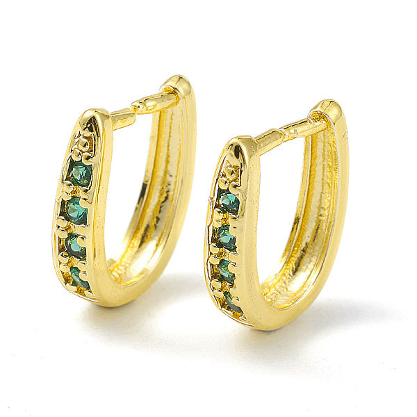 Placage de crémaillère pavé de laiton zircone cubique clipser sur des bélières