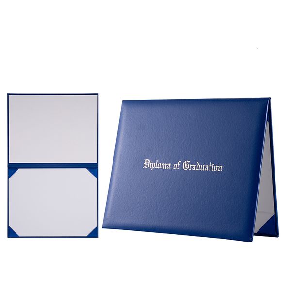 Filing Supplies Custom Leatherette A4 Size Certificate Holder Folder Padded Degree Diploma Cover 230706