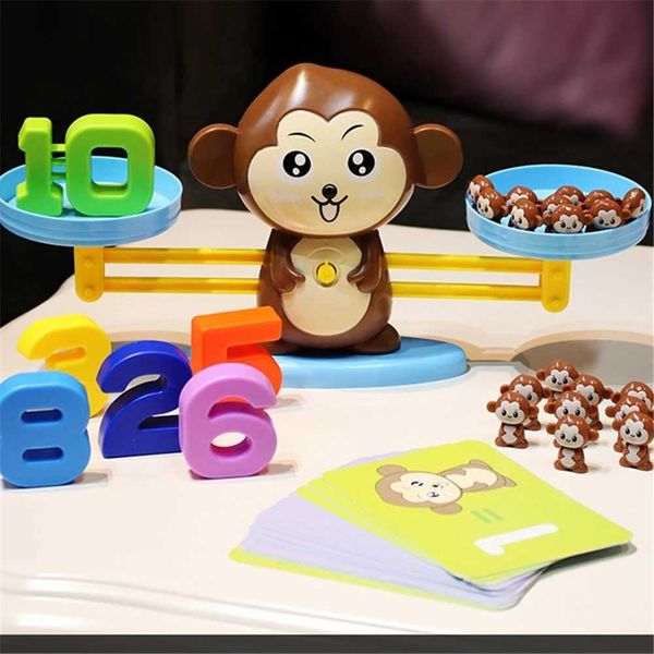 Learning Toys Montessori Math Toy Monkey Balance Baby Montessori Educational Games Number Toy Educational Learning Toys Teaching Material H2