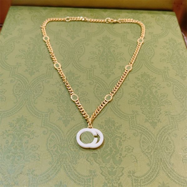 Designer Classic Letter Pendant Necklaces G logo chokers Stamps Retro 14k Gold Necklace For Women&#039;s Double long chain G Party Gift Jewe