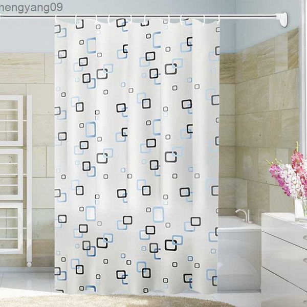 Shower Curtains Waterproof non perforated toilet partition bathroom hanging curtain waterproof mildew proof dry and wet separation curtain R