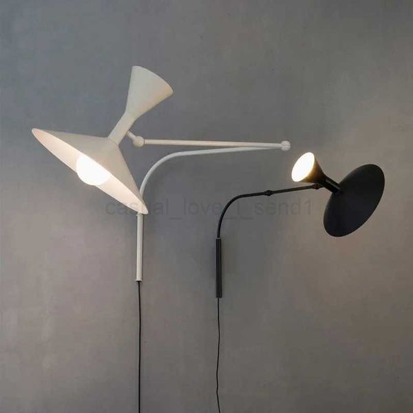 Nordic Minimalist Designer Modern Personality LED Wall Lamp Adjustable Swing Bedroom Bedside Exhibition Hall Background LightCL240722
