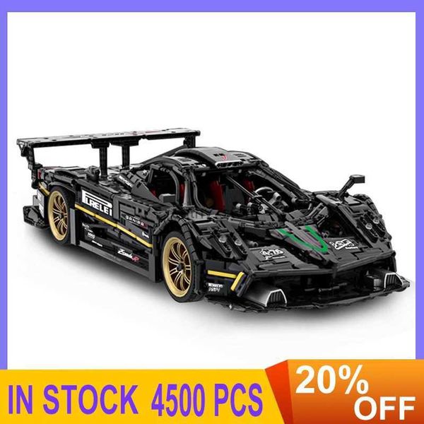 Blocks Blocks New 220907 High-Tech Car Paganis Zonda R Model 4500pcs Building Blocks Bricks Puzzle Toy Birthday For Kids H241111 Y250117DSLB