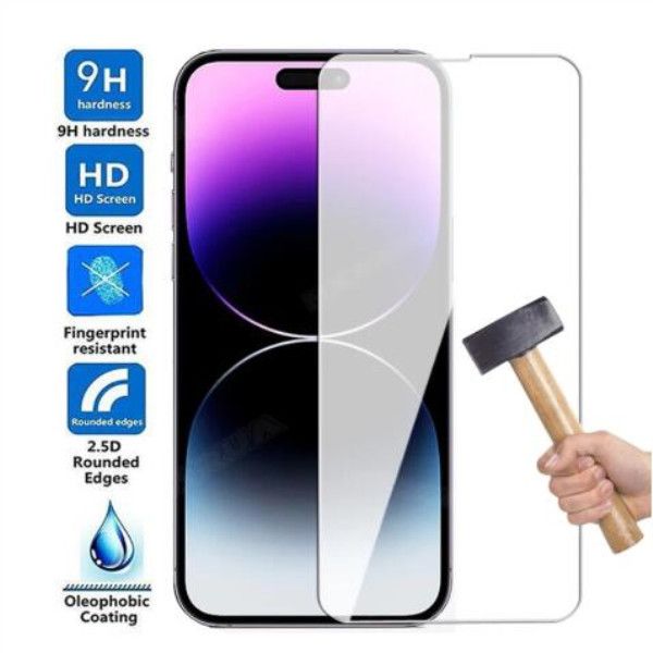 9H Tempered Glass Screen Protector Full Cover Film For iPhone 15 14 13 12 mini 11 pro X XS MAX XR 8 7 Plus Samsung Galaxy A13 A23 A33 A53 A7