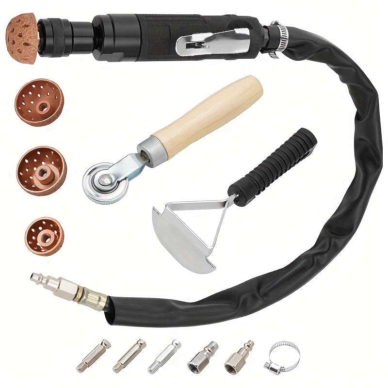 TEMU Air Tire Repair Polishing And Patching Tool, Including 2500rpm Low Tire Buffer Tire Liner Scratch Repair Roller Steel Polishing Wheel