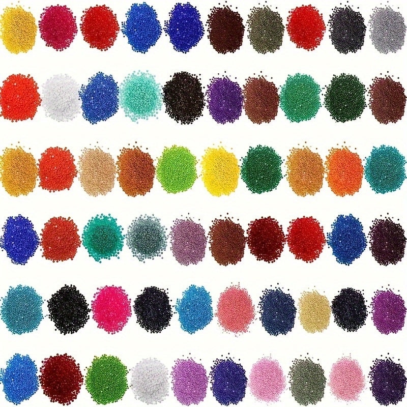 TEMU 20000pcs 5d Diamond Painting Kit, 20 Colors Acrylic Resin Round Diamonds, And Partial Drill Mixed, Diy Craft Kit, Kit With Part Supplement.