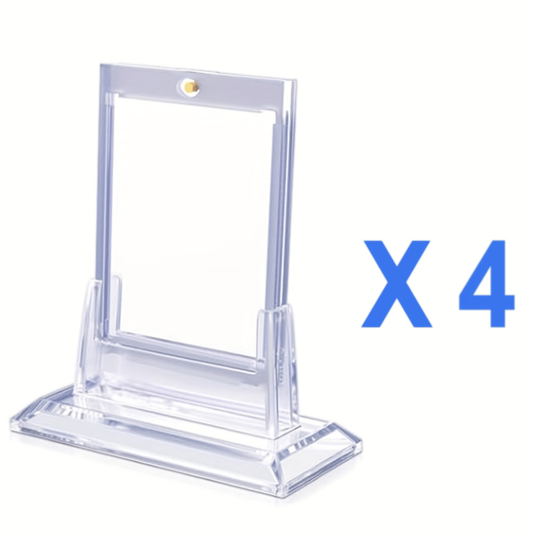 TEMU 35ptcard Holders For Trading Cards With Card Stands, Card Protector Hard Plastic Fit For Yugioh, Mtg And Sport Cards