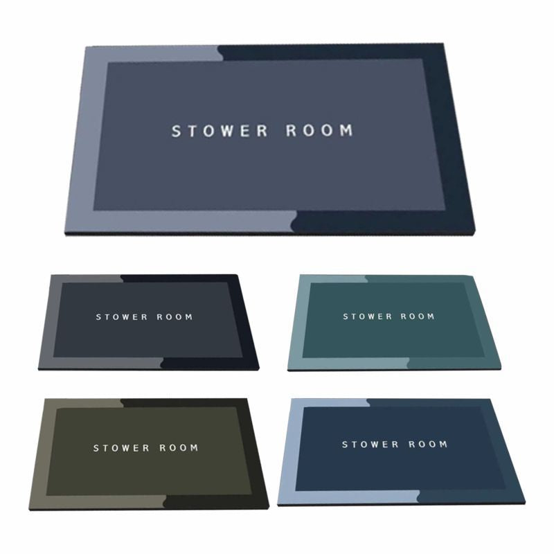 Simple Bathroom Floor Mats Absorbent Bathroom Toilet Bedroom Door Carpet Door Mat Non-slip Foot Mats