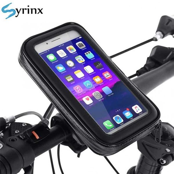 Bicycle Motorcycle Phone Holder Waterproof Bike Phone Case Bag for iPhone Xs Xr X 8 7 Samsung Mobile Stand Support Scooter Cover Y240806