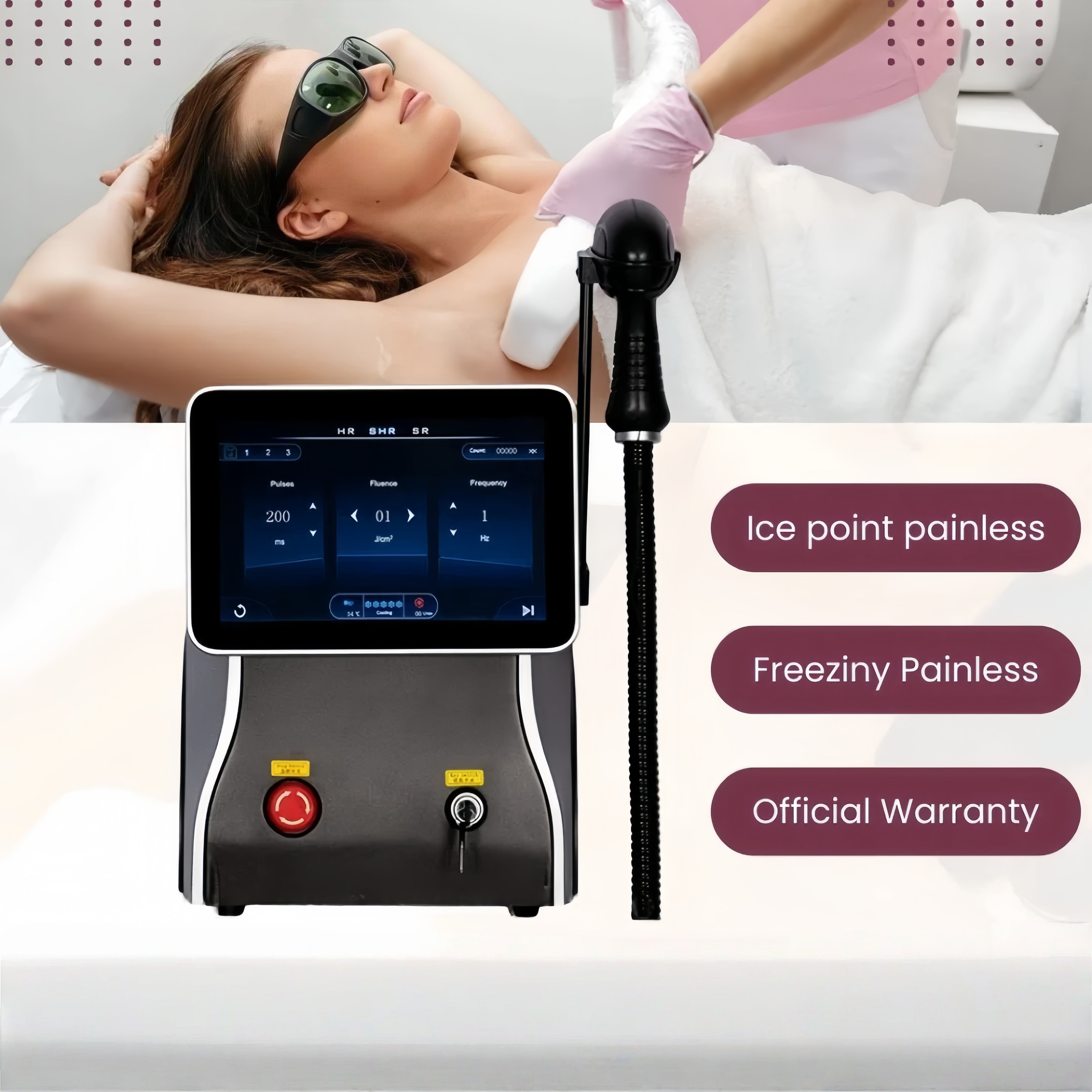 New style 3500W professional diode laser 3 wavelength 755nm 808nm 1064nm Permanent safe and painless hair removal for home and beauty salon use