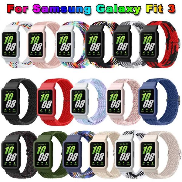 Hot Sale Nylon Ring Wahband+Suitable for Galaxy Fit 3 Adjustable Sports Belt Replacement Correa Bracelet Galaxy Fit 3 Wah Band T241115