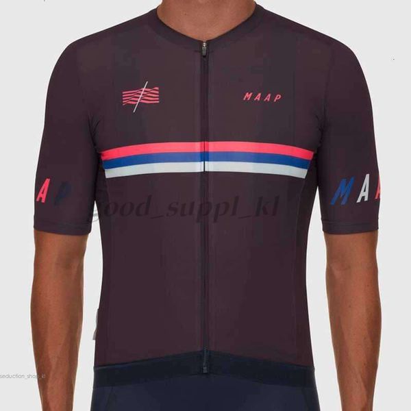 2024 Maap Summer Cycling Jersey Men Short Sleeved Bicycle Clothing Movement Cycle Wear M Flag Riding Shirt Breathable 0Fc 658