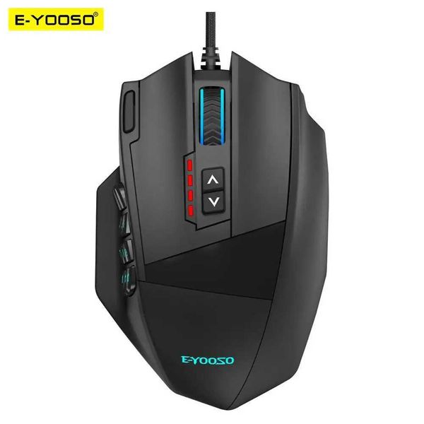 E-YOOSO X-39 USB Wired RGB Gaming Mouse 16400 DPI PAW3327 19 buttons programmable game Optical mice for Computer PC Laptop Y240820