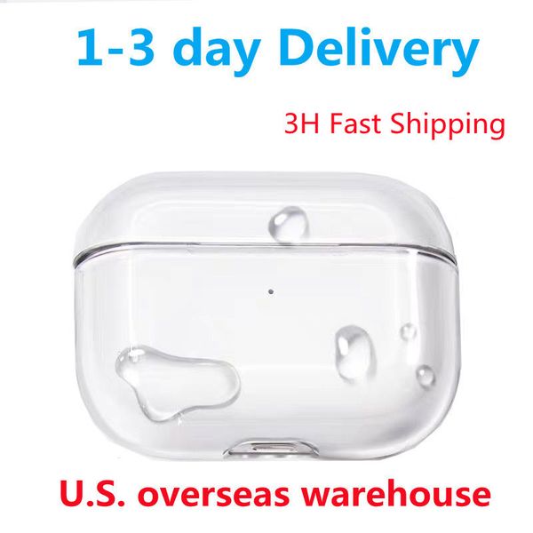 US Warehouse For Apple Airpods pro 2 airpods 2 3 4 Earphones airpod Headphone Accessories Cute Protective Case Wireless Charging Box Shockpr